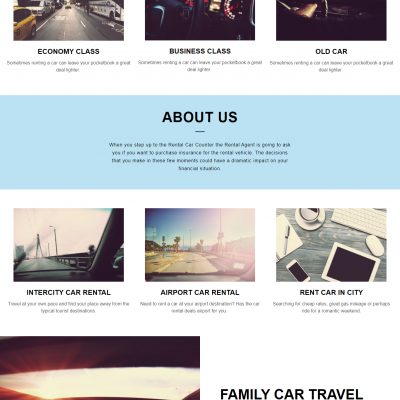 Car Rental WordPress Base Theme